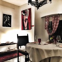 Ecco la sala piu' romantica.....dedicata alla cena a due .....un attimo di assoluta riservatezza