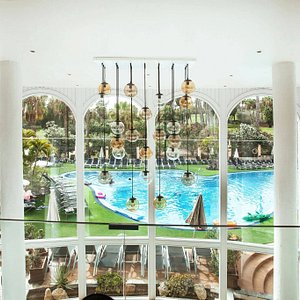 Villa Mandi Golf Resort in Tenerife, image may contain: Resort, Hotel, Water, Person
