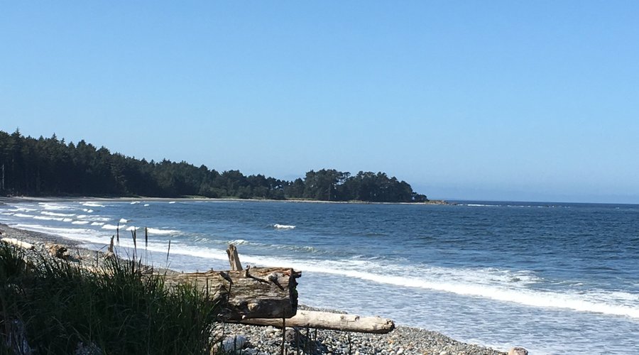 Agate Beach and tide coming in