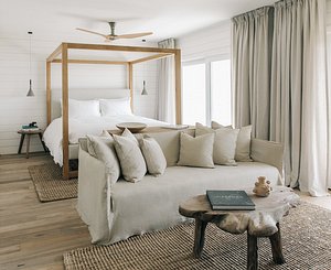 The Surfrider Hotel, Malibu in Malibu, image may contain: Furniture, Bedroom, Indoors, Bed