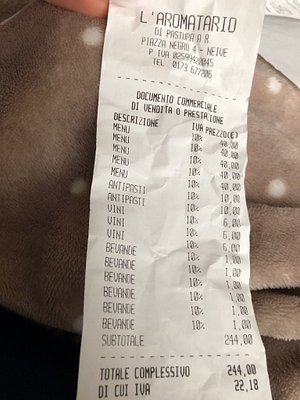 Is this LV receipt from Italy legit?