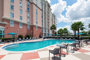 Hampton Inn & Suites Orlando Airport @ Gateway Village in Orlando, image may contain: Hotel, Resort, Condo, City