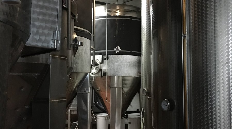 Peering inside the maturation room, this is where our beer spends 8 weeks of its life aging below zero! This is what we refer to as the ice aging process. 