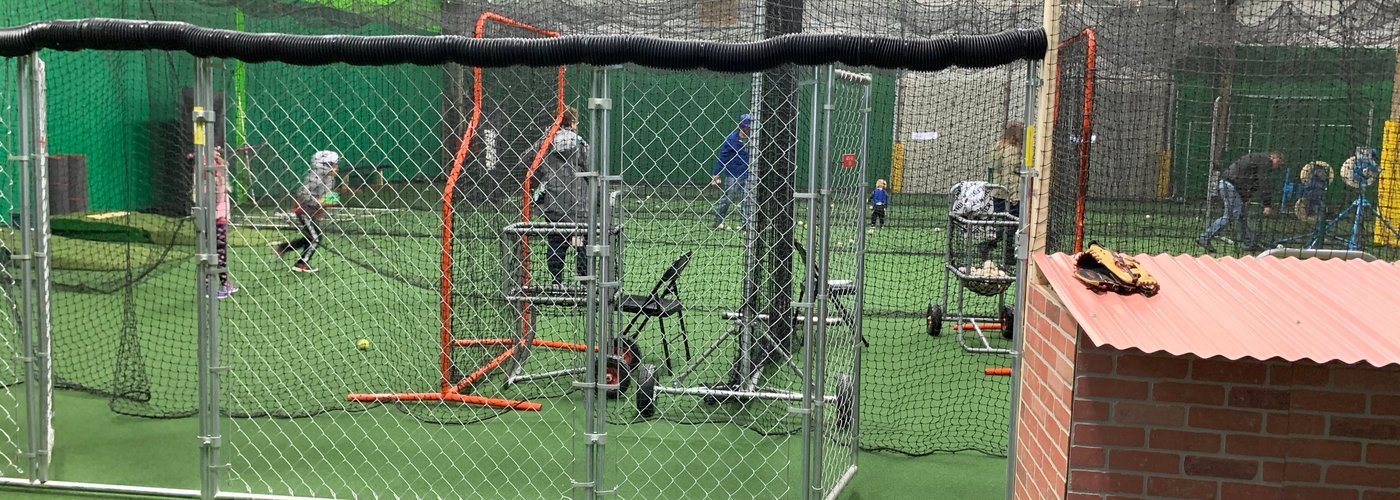This is our cage area. 8,000 sqft of training space.