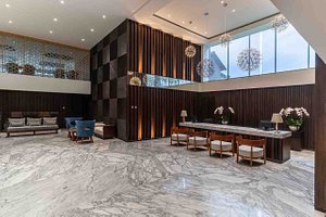 The Capital Hotel and Resort in Kerobokan Kelod, image may contain: Floor, Foyer, Indoors, Interior Design