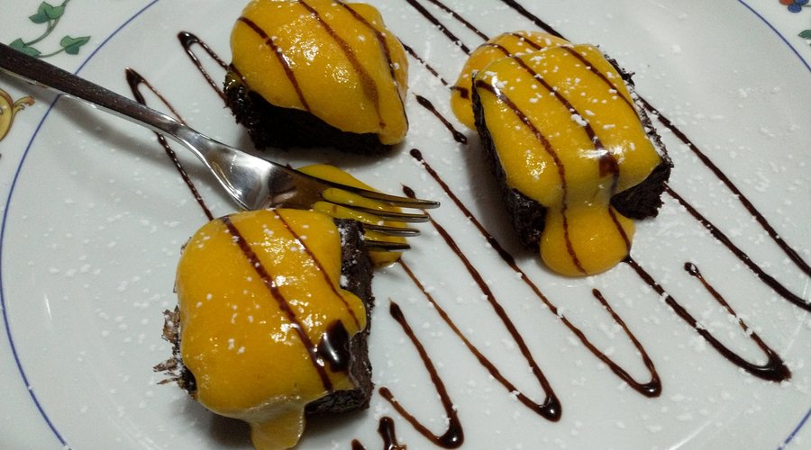 Torta Barozzi con zabaione