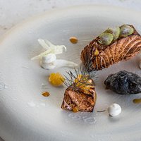 Loch Duart Salmon, Squid Ink Mussel, Smoked Taramaslata
