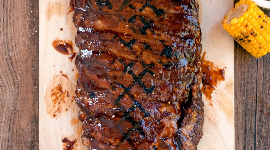 A slab of our House Specialty DADDY BACK RIBS