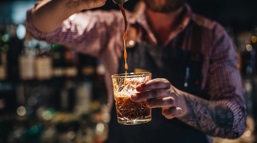 Making a cocktail