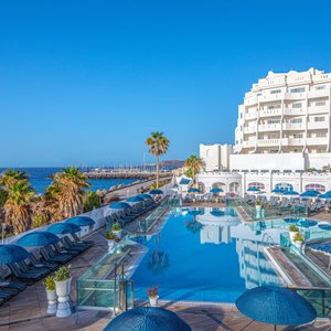 Outdoor pool hotel exterior