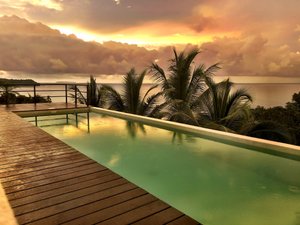The Tranquilo Boutique Resort and Spa in Drake Bay, image may contain: Waterfront, Resort, Hotel, Pool