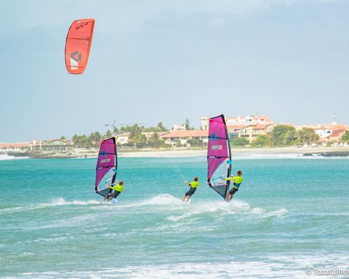 Kitesurf and Windsurf Section at Praia do Forte in Cabo Frio 