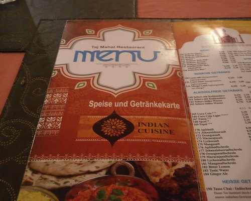 Indisches Restaurant Indian Palace - Stuttgart TAJ MAHAL INDISCHES RESTAURANT, Stuttgart - Heslach - Menu, Prices