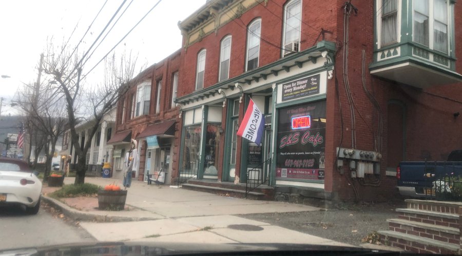 Cute luncheonette down the road