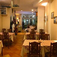 Der hintere Teil des Restaurants