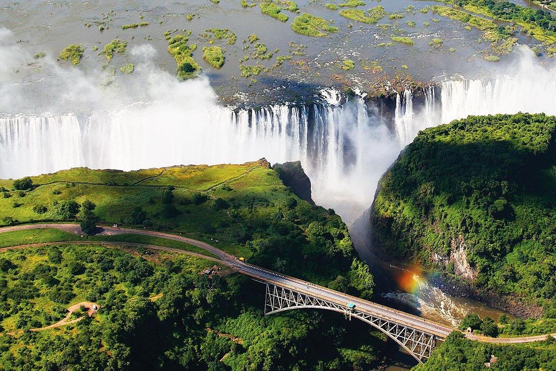Замбия водопад виктория
