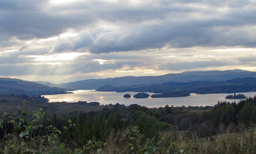 The view from Duncan Ban MacIntyre monument Loch Awe