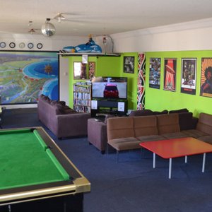 Our lounge and pool table!