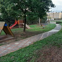 il percorso con i giochi per bambini