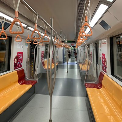 Inside SMRT train