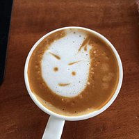 cute flat white, only one in our Maha Monty Coffee, come come and test the real test of Flat White here. never late for the next and next time
