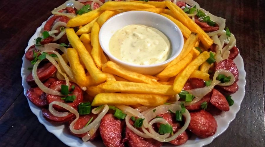 Calabresa com Fritas