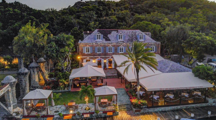 Aerial view of Pillars Restaurant