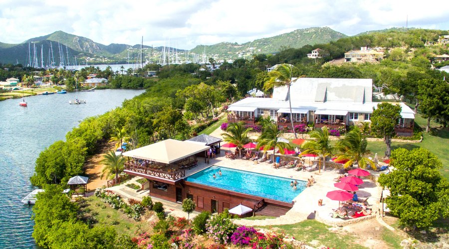 Aerial View of the Boom Restaurant at the Gunpowder House & Suites