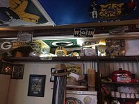 Green Bay Packer flags, pennants etc. - Picture of WOS Bar, Paris -  Tripadvisor