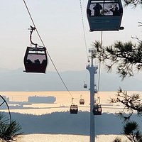Mokpo Marine Cable Car - a "must do" in Mokpo. The views from the top are stunning and give you an overview of why Mokpo was and is an important port city in Korea.