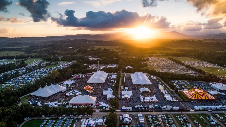 Bluesfest from the sky