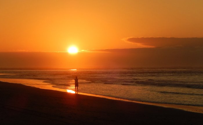 Zuma Beach At Sunset Malibu, Ca Jigsaw Puzzle