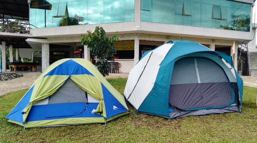 Zona de camping con seguridad