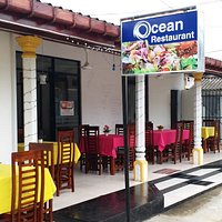Front View of Ocean Restaurant, Kalutara South, Sri Lanka.