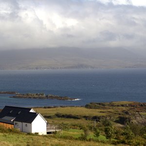 Bracken Brae and the view across the sea.