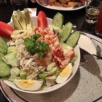 10-06-19 Seafood Louie ($19). Seafood was fresh, lettuce was getting old.