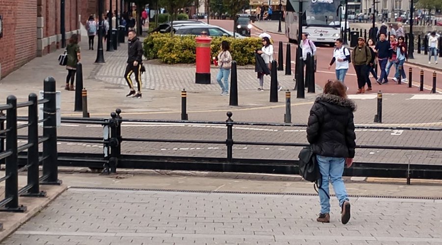 In front of Albert Dock