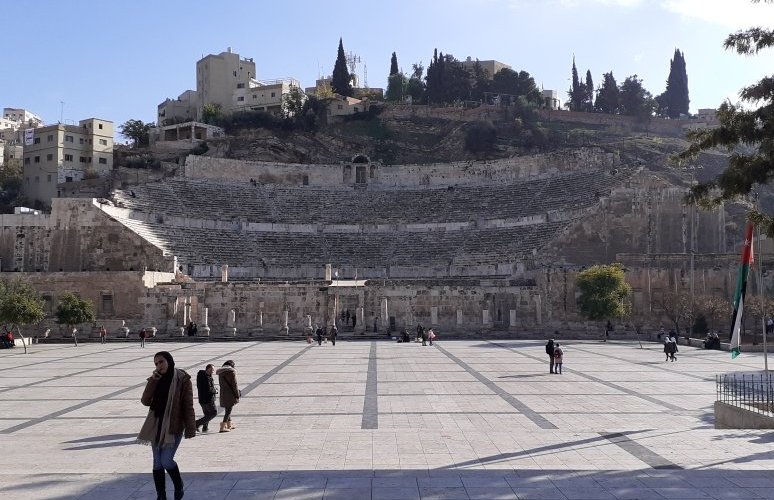 The department of antiquities  The Roman Theater. Was built during the time of antenios pius  138_161 D. For more information call . 00962796571177