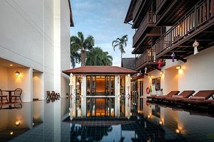 El Barrio Lanna Hotel in Chiang Mai, image may contain: Hotel, Resort, Villa, Chair