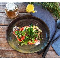 Morrocan spiced chicken and freekah salad