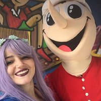La Fata Turchina con Pinocchio mascotte