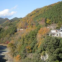 The view from the bridge over Tama river