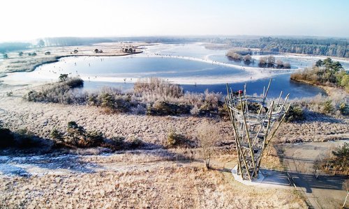 Schaatsen in de natuur, of een mooi uitkijkpunt