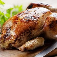 Delicioso pollo rostizado