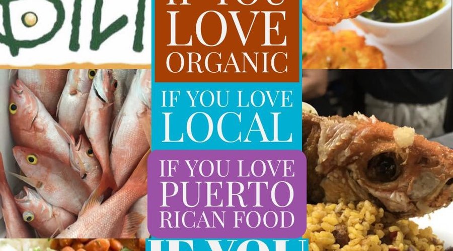 Fresh, organic, local Puerto Rican fusion cuisine by Chef Evita Bolivar