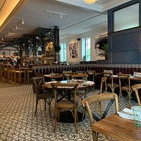 Dining Area & Bar--Stoneacre Brasserie--28 Washington Square--Newport, RI
