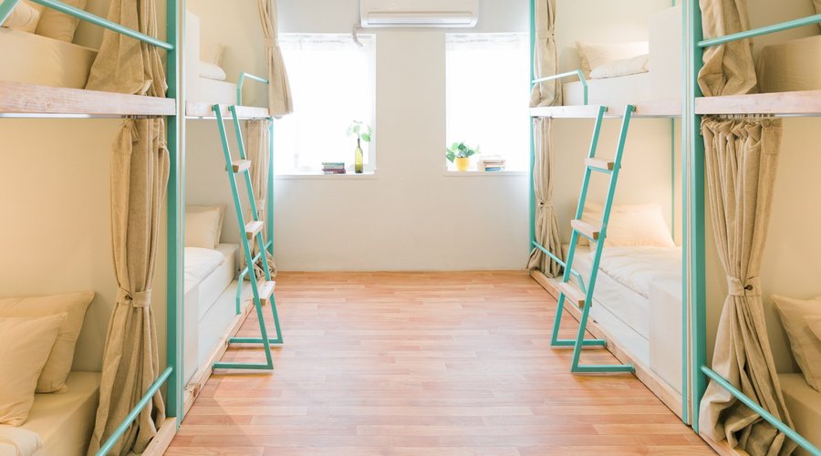 Our 8-bed mixed dorms.