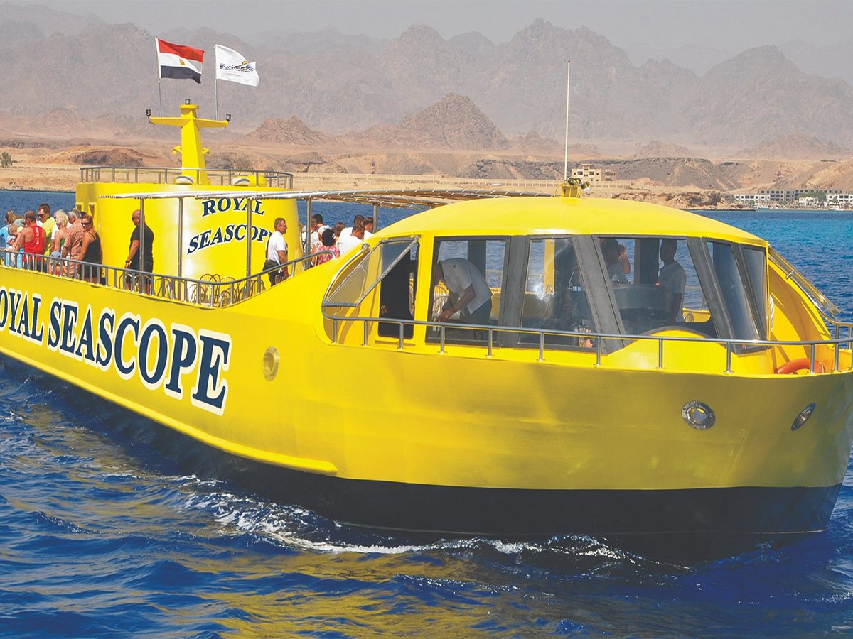 лодка с прозрачным дном египет