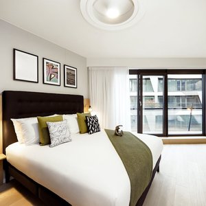 Wilde Aparthotels by Staycity - Checkpoint Charlie Berlin in Berlin, image may contain: Cushion, Home Decor, Pillow, Furniture