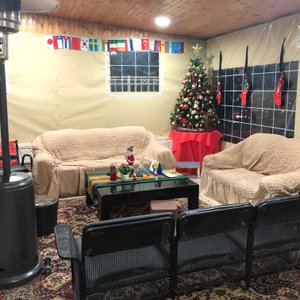 Cozy lounge for guests